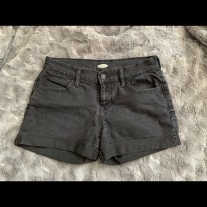 Old Navy black denim shorts